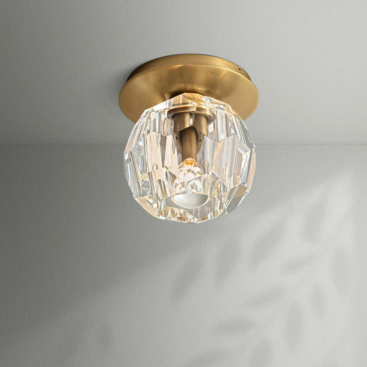 Boule Do Crystal Glass Petite Flushmount - Lightings Menu