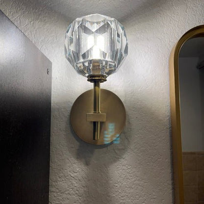 Boule Do Crystal Glass Short Wall Sconce - Lightings Menu