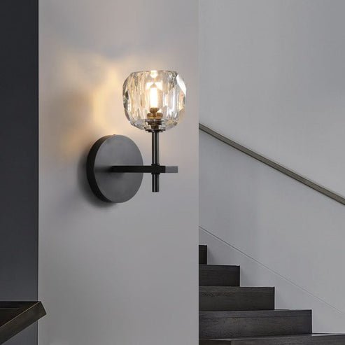 Boule Do Crystal Glass Short Wall Sconce - Lightings Menu