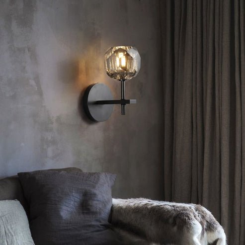Boule Do Crystal Glass Short Wall Sconce - Lightings Menu