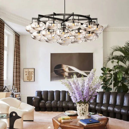 Cabrete Clear Glass Round Chandelier - Lightings Menu