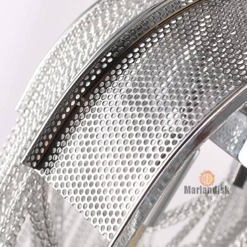 Cadena Aluminum Chain Tassel Chandelier - Lightings Menu