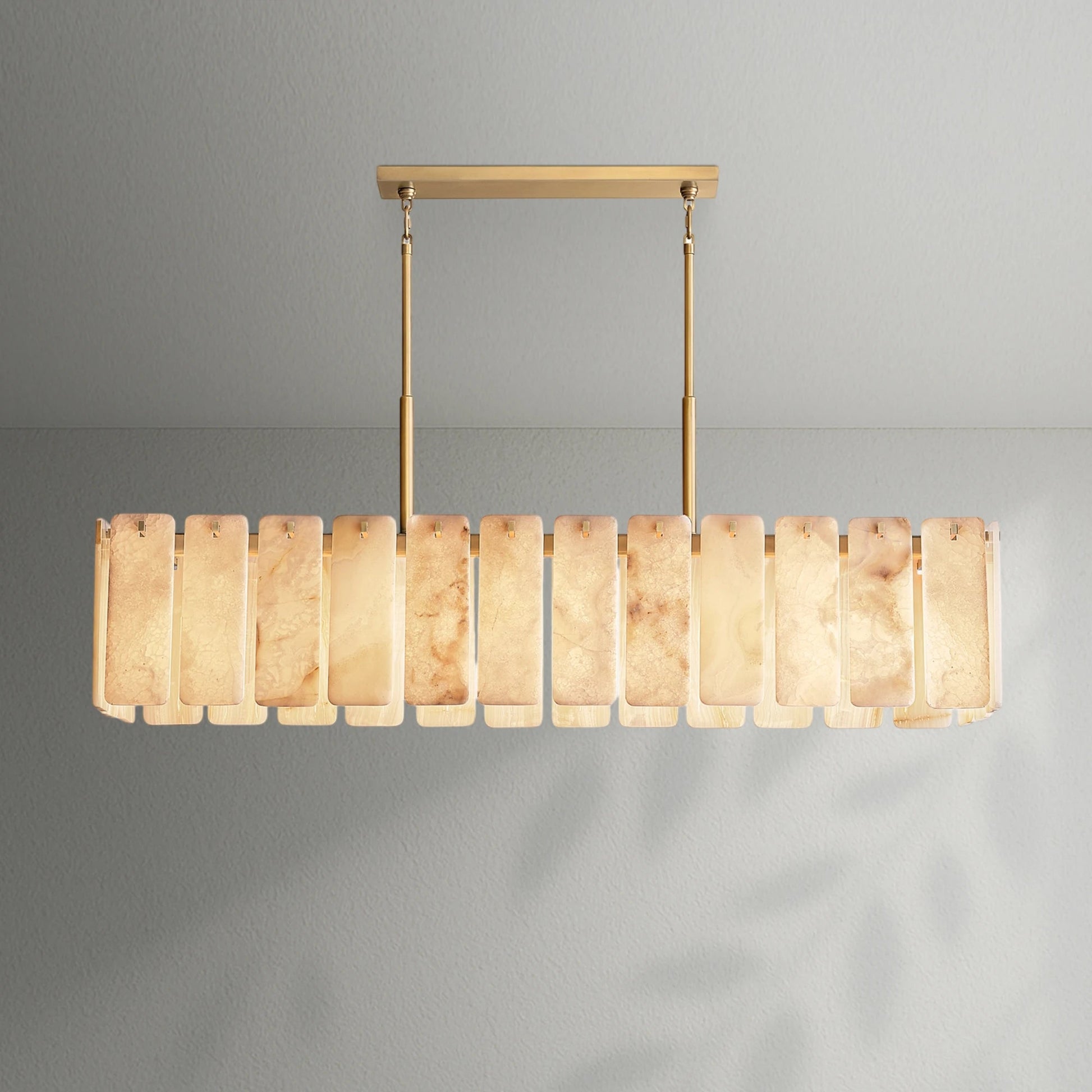 Calametto Onyx Rectangular Chandelier - Lightings Menu