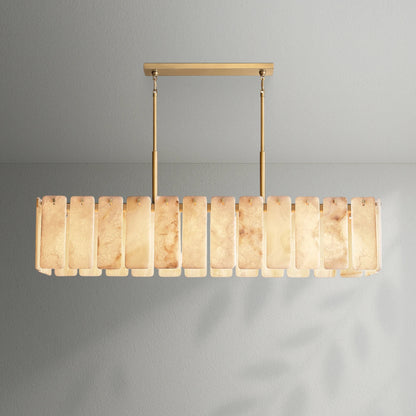 Calametto Onyx Rectangular Chandelier - Lightings Menu