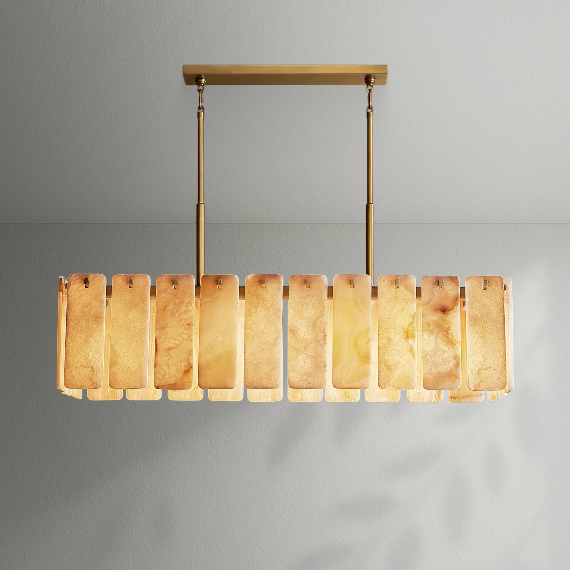Calametto Onyx Rectangular Chandelier - Lightings Menu