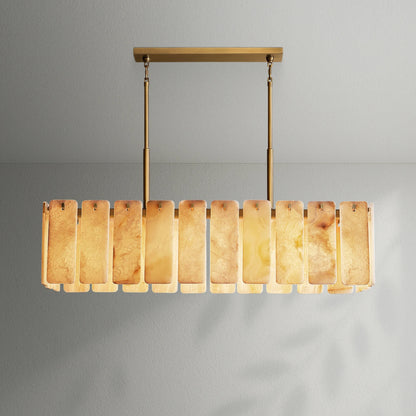 Calametto Onyx Rectangular Chandelier - Lightings Menu