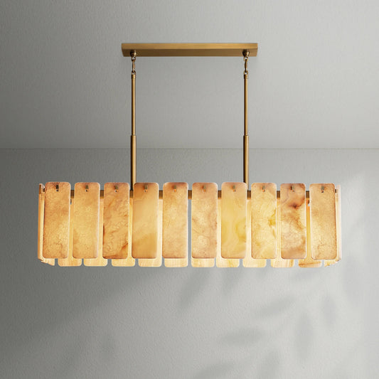 Calametto Onyx Rectangular Chandelier - Lightings Menu