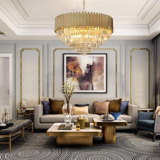 Callistenes Clear Crystal Chandelier - Lightings Menu