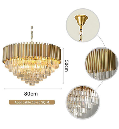 Callistenes Clear Crystal Chandelier - Lightings Menu