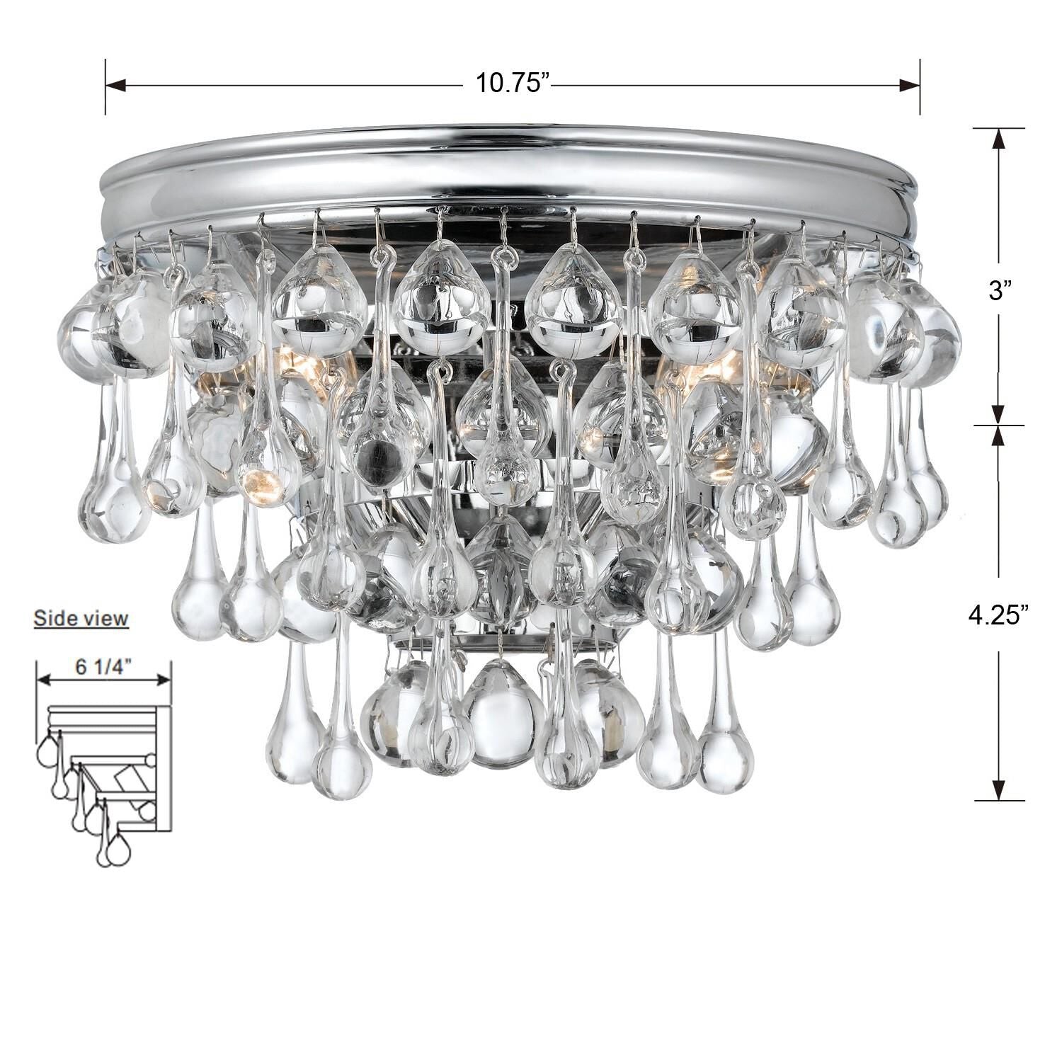 Calypso 10 Inch Wall Sconce Lighting Fixture - Lightings Menu