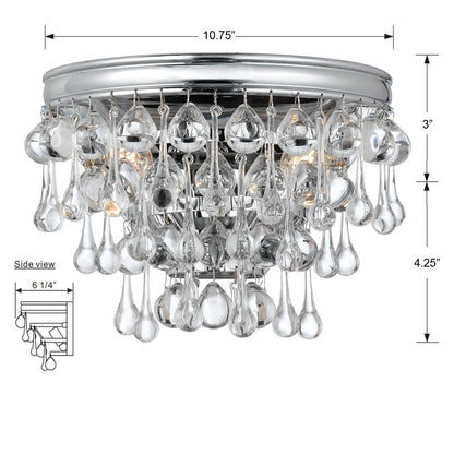 Calypso 10 Inch Wall Sconce Lighting Fixture - Lightings Menu