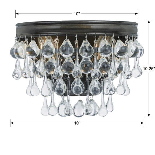 Calypso 10 Inch Wall Sconce Lighting Fixture - Lightings Menu