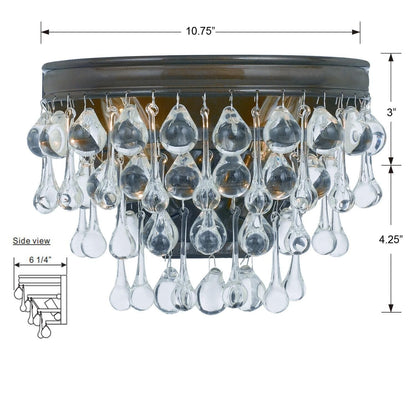 Calypso 10 Inch Wall Sconce Lighting Fixture - Lightings Menu