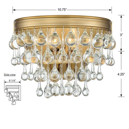 Calypso 10 Inch Wall Sconce Lighting Fixture - Lightings Menu