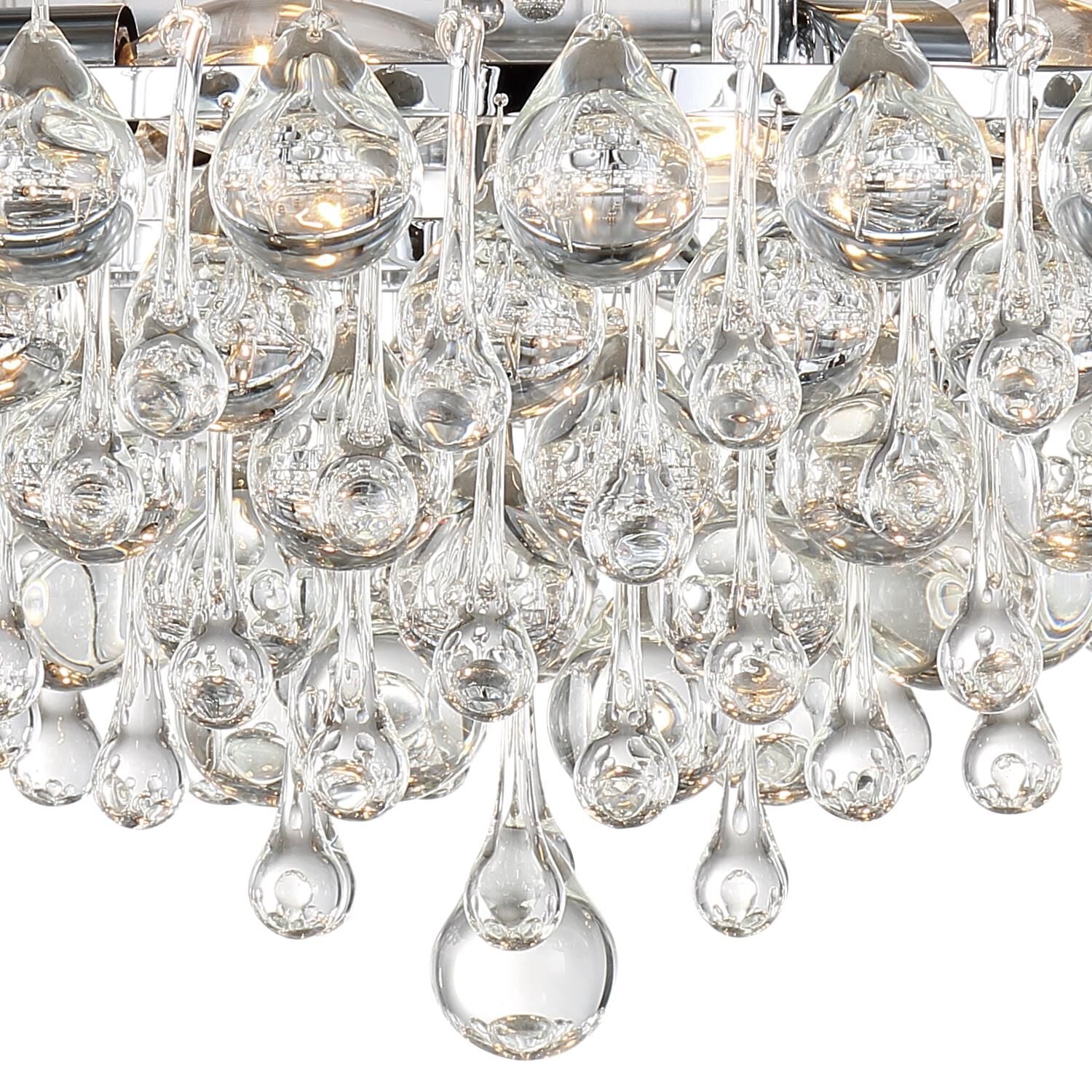 Calypso 20 Inch 6 - Light Crystal Flush Mount - Lightings Menu