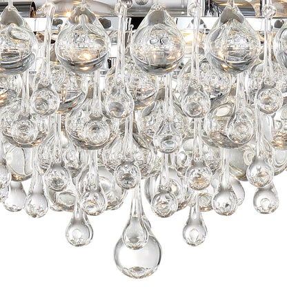 Calypso 20 Inch 6 - Light Crystal Flush Mount - Lightings Menu
