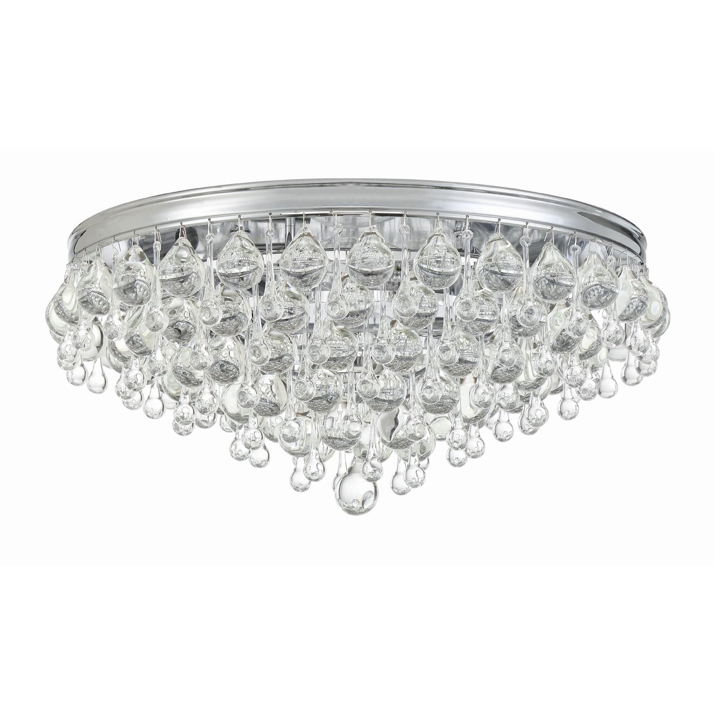 Calypso 20 Inch 6 - Light Crystal Flush Mount - Lightings Menu