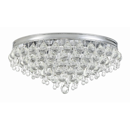 Calypso 20 Inch 6 - Light Crystal Flush Mount - Lightings Menu