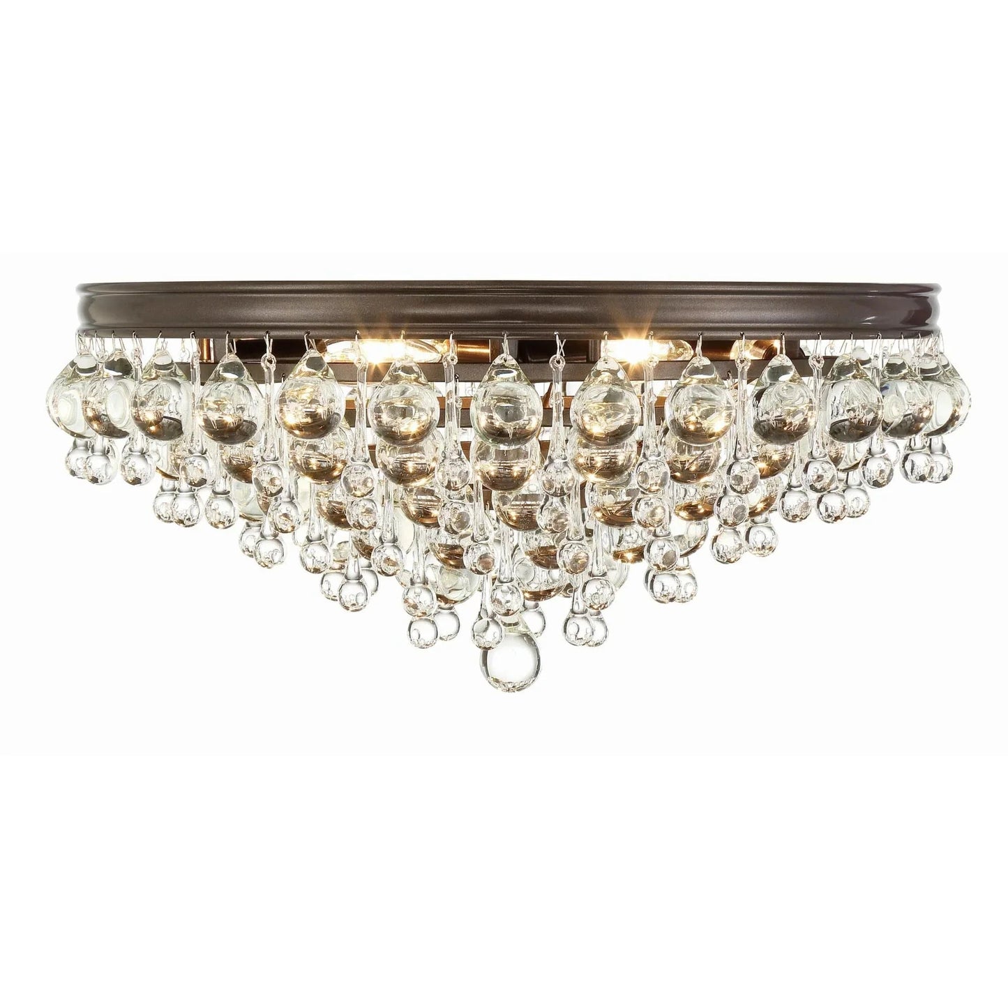 Calypso 20 Inch 6 - Light Crystal Flush Mount - Lightings Menu