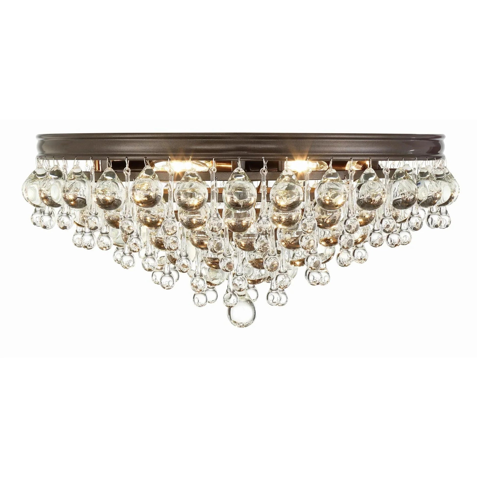 Calypso 20 Inch 6 - Light Crystal Flush Mount - Lightings Menu