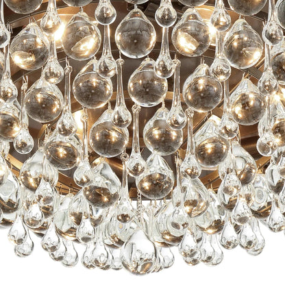 Calypso 20 Inch 6 - Light Crystal Flush Mount - Lightings Menu