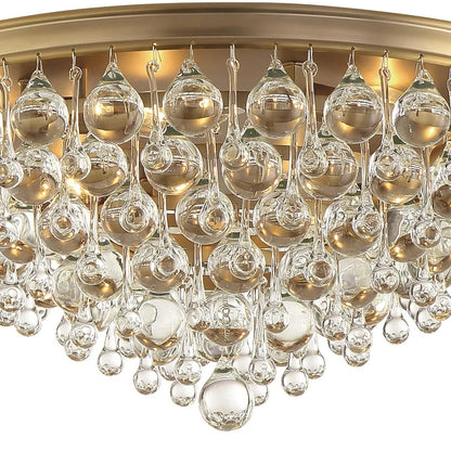 Calypso 20 Inch 6 - Light Crystal Flush Mount - Lightings Menu