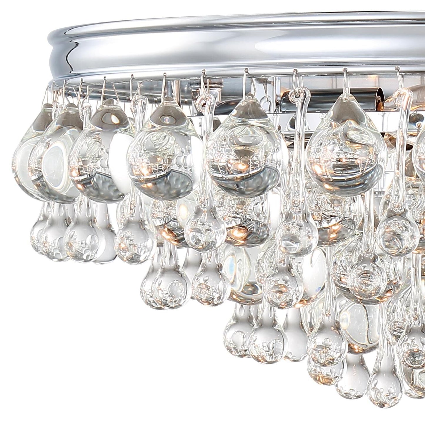 Calypso 20 Inch 6 - Light Crystal Flush Mount - Lightings Menu