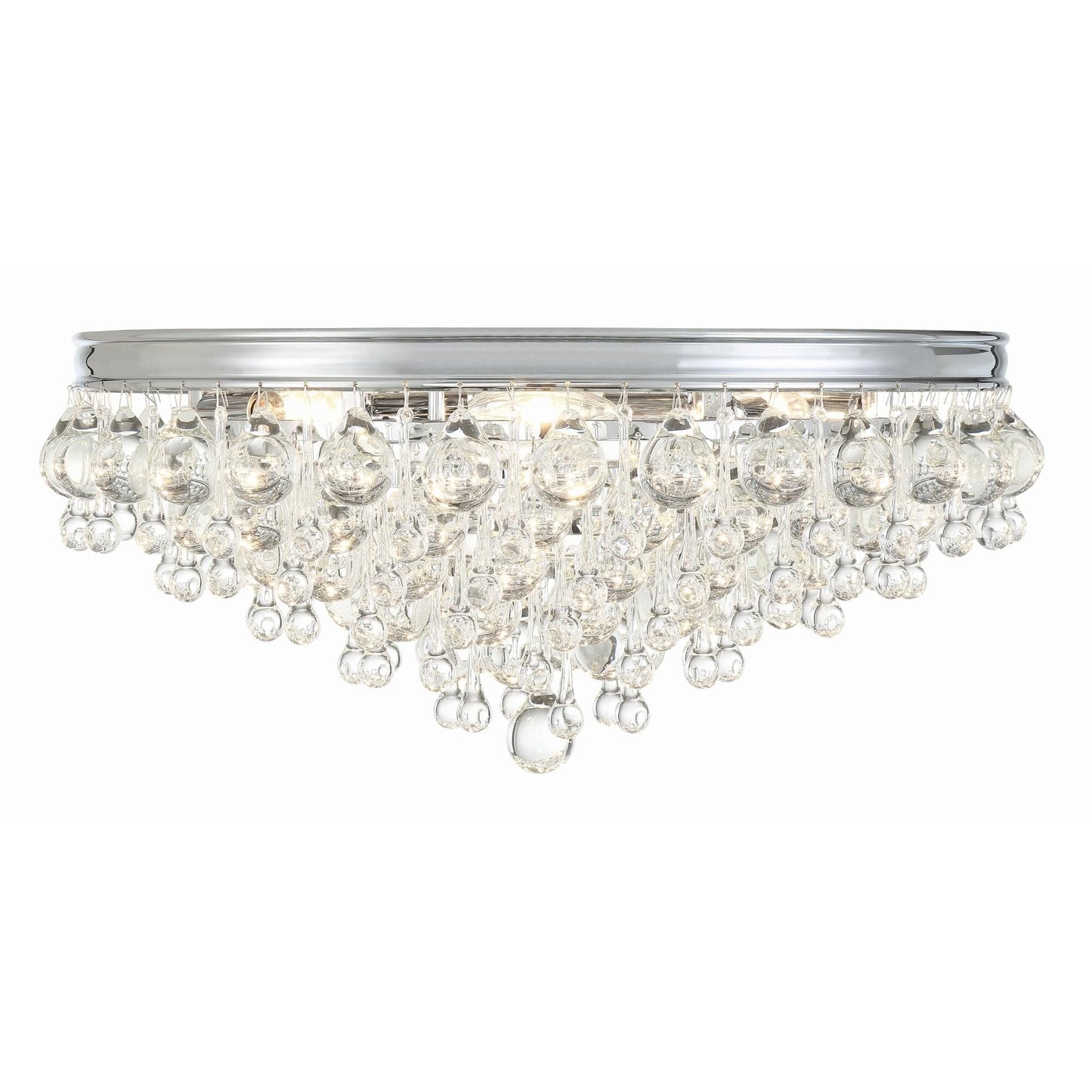Calypso 20 Inch 6 - Light Crystal Flush Mount - Lightings Menu