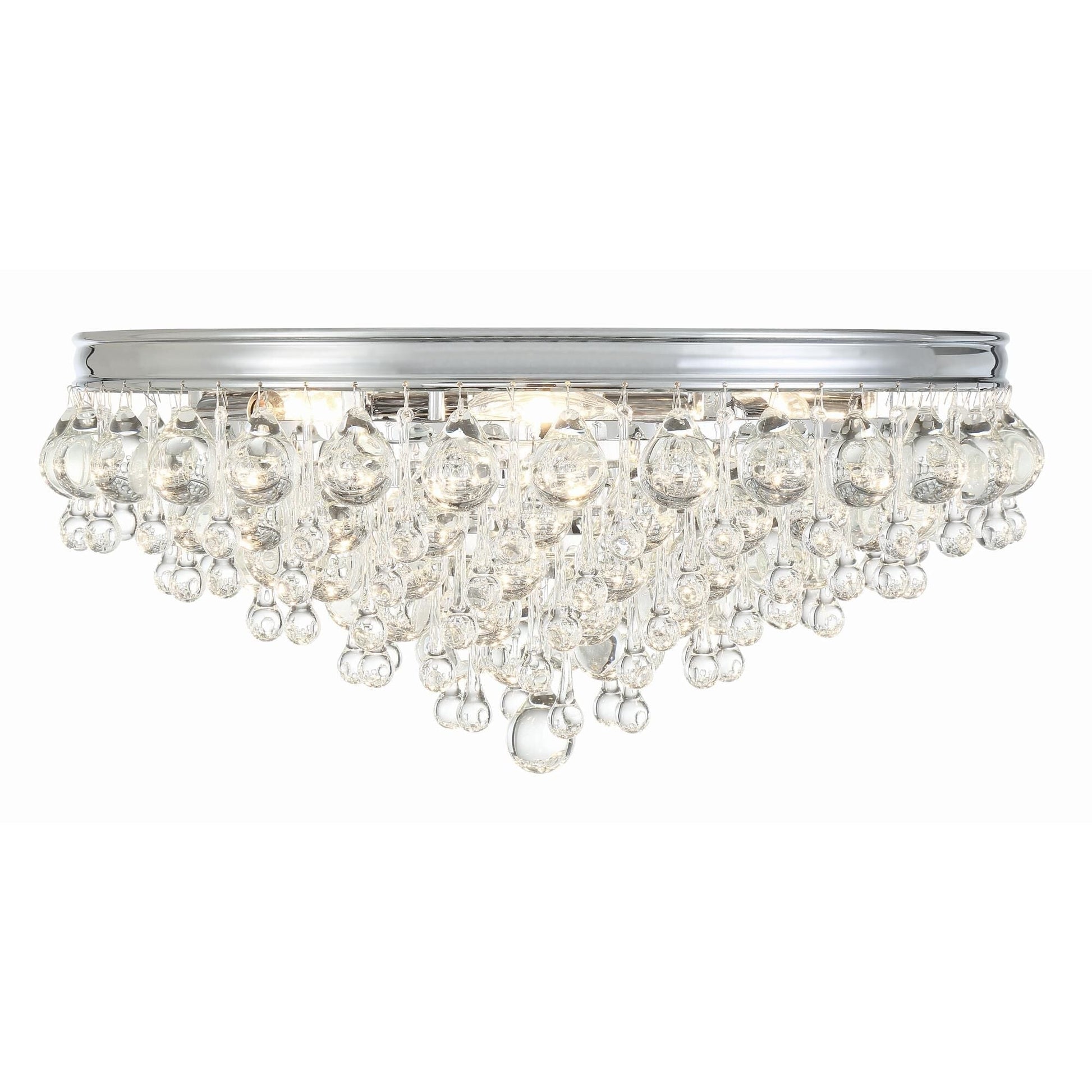 Calypso 20 Inch 6 - Light Crystal Flush Mount - Lightings Menu