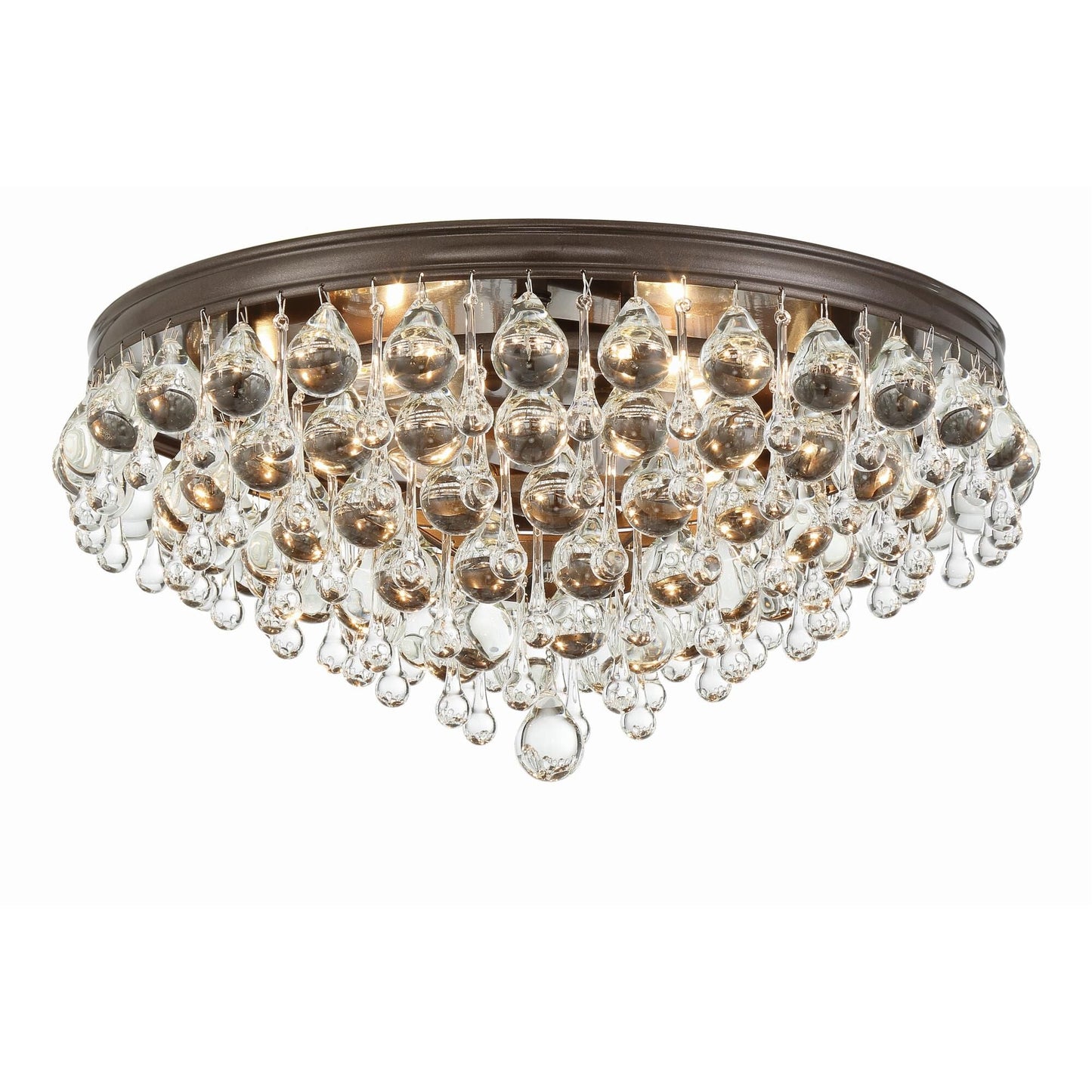 Calypso 20 Inch 6 - Light Crystal Flush Mount - Lightings Menu