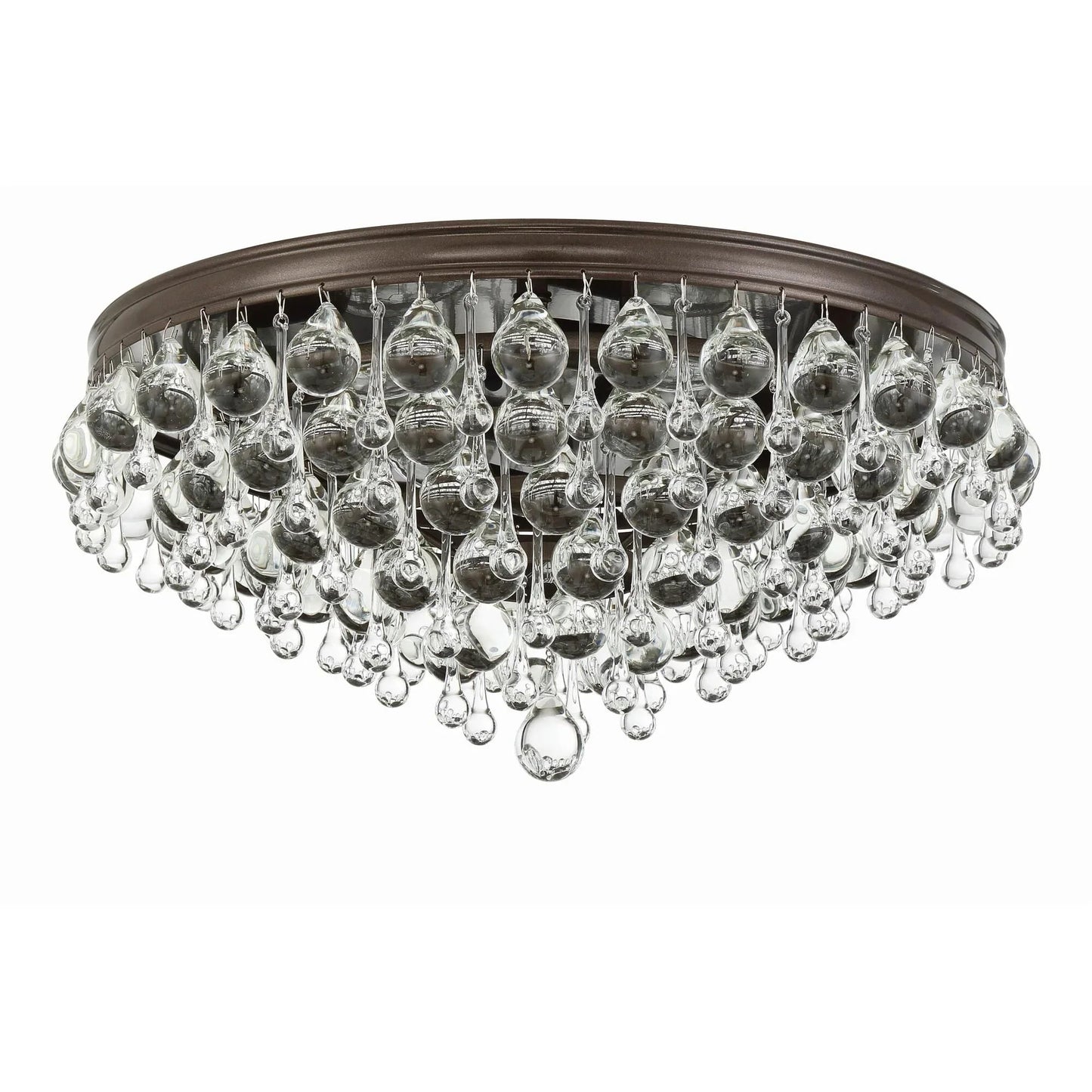 Calypso 20 Inch 6 - Light Crystal Flush Mount - Lightings Menu