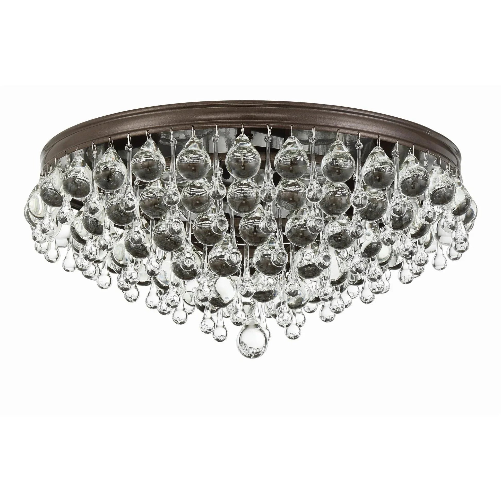 Calypso 20 Inch 6 - Light Crystal Flush Mount - Lightings Menu