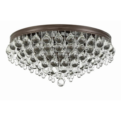 Calypso 20 Inch 6 - Light Crystal Flush Mount - Lightings Menu