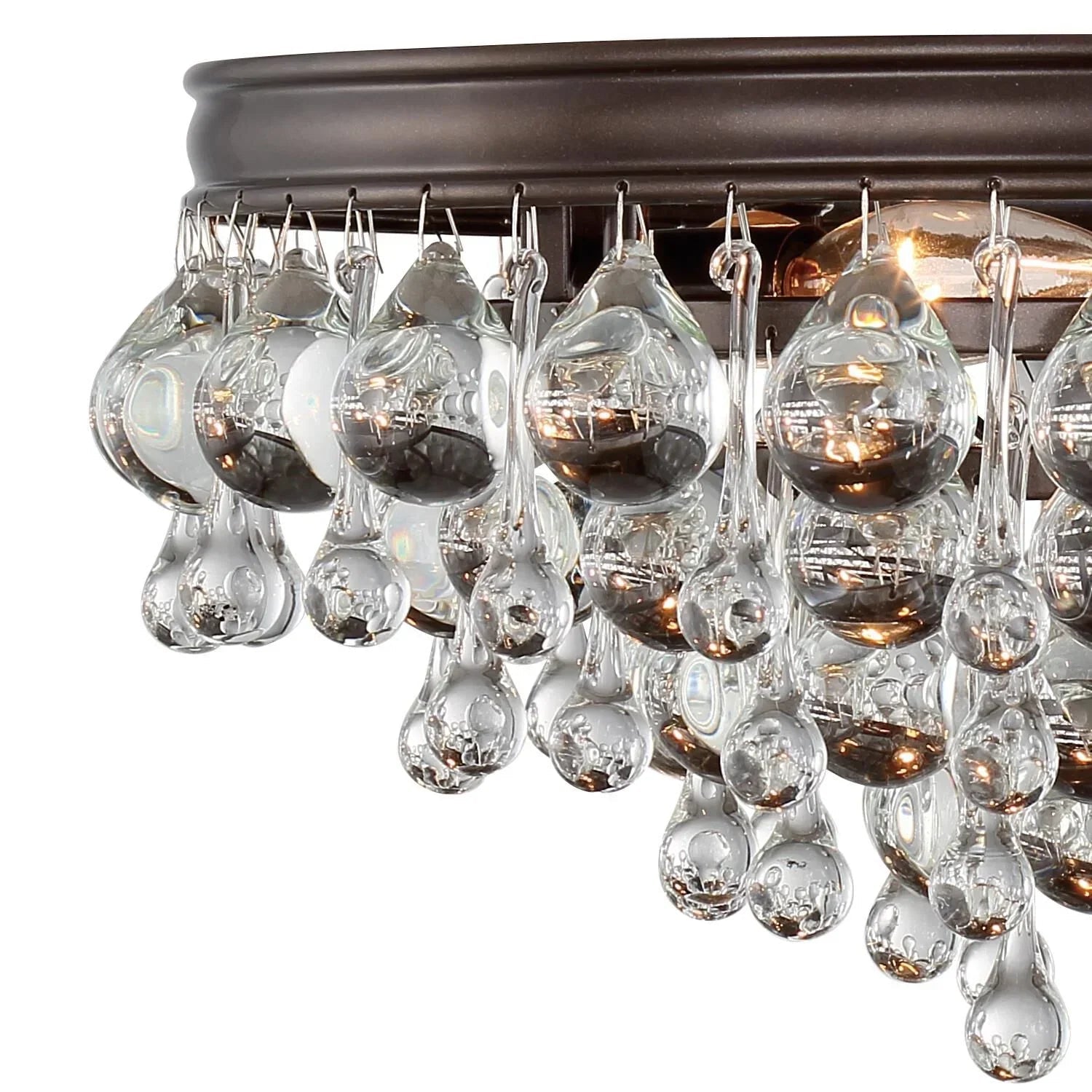 Calypso 20 Inch 6 - Light Crystal Flush Mount - Lightings Menu