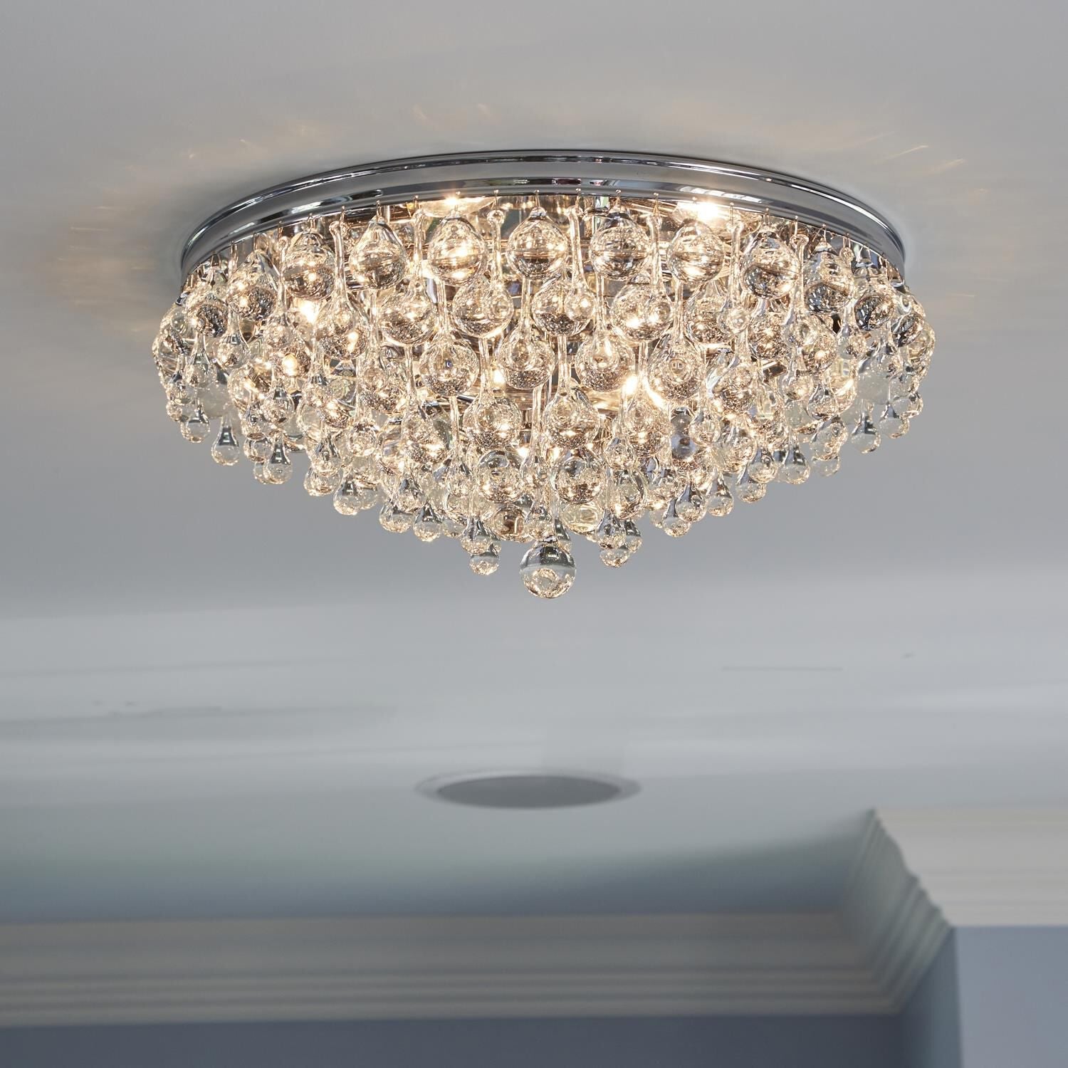 Calypso 20 Inch 6 - Light Crystal Flush Mount - Lightings Menu