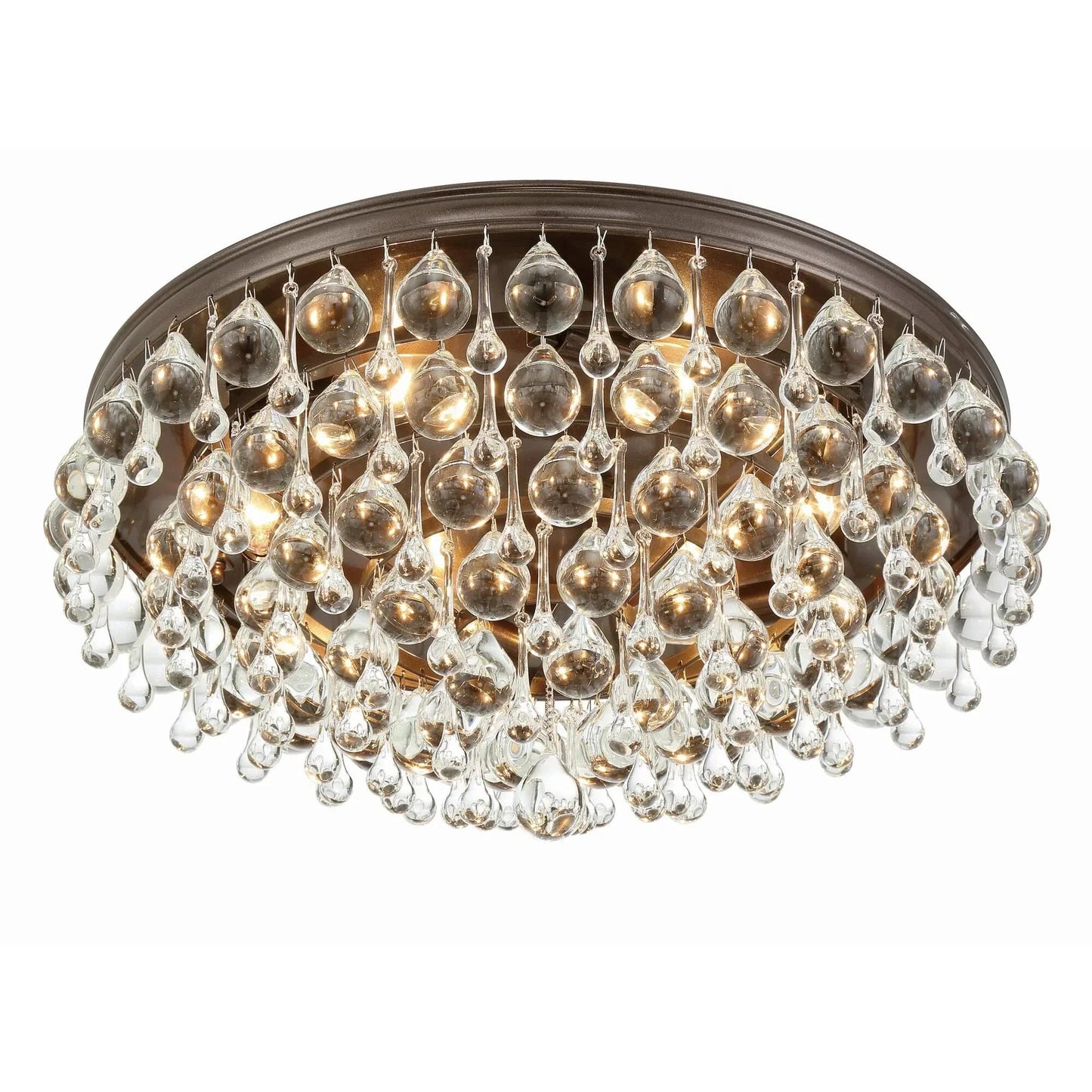 Calypso 20 Inch 6 - Light Crystal Flush Mount - Lightings Menu