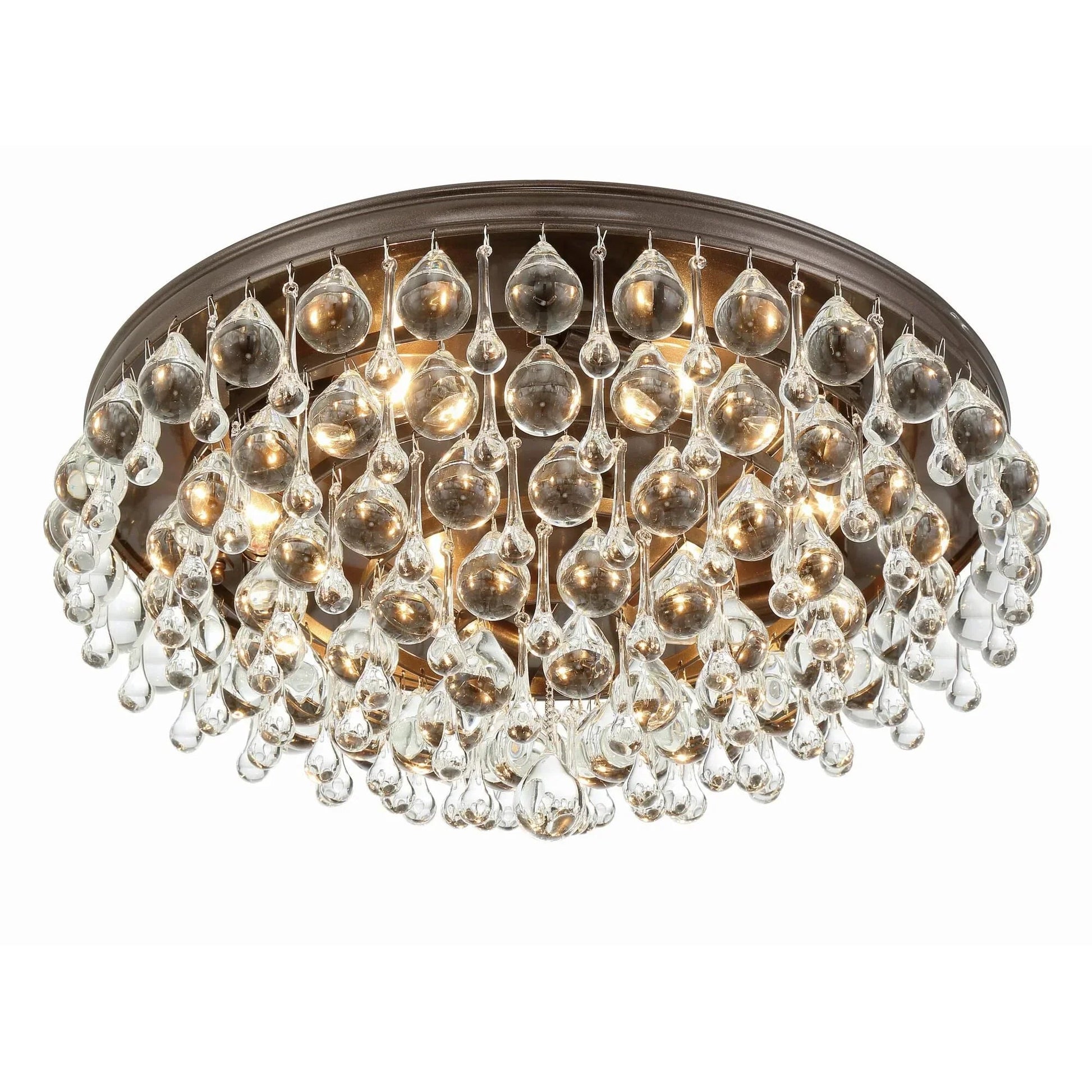 Calypso 20 Inch 6 - Light Crystal Flush Mount - Lightings Menu