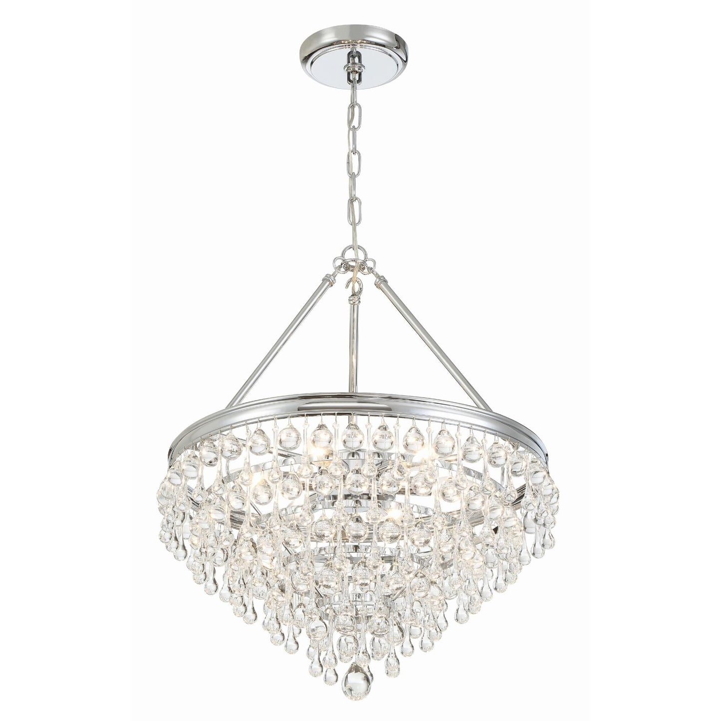 Calypso 20 Inch 6 Light Mini Chandelier - Lightings Menu