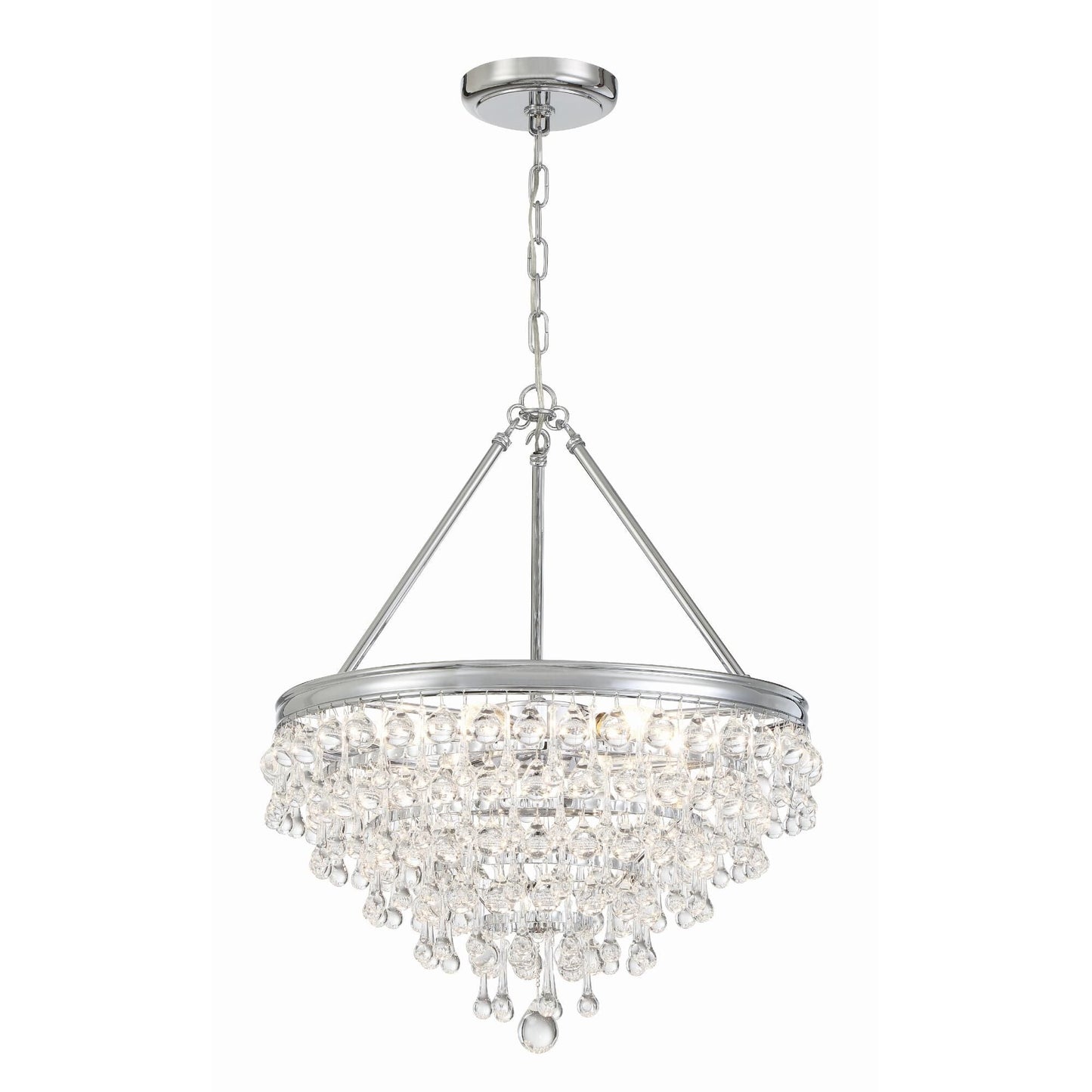 Calypso 20 Inch 6 Light Mini Chandelier - Lightings Menu