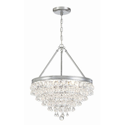 Calypso 20 Inch 6 Light Mini Chandelier - Lightings Menu