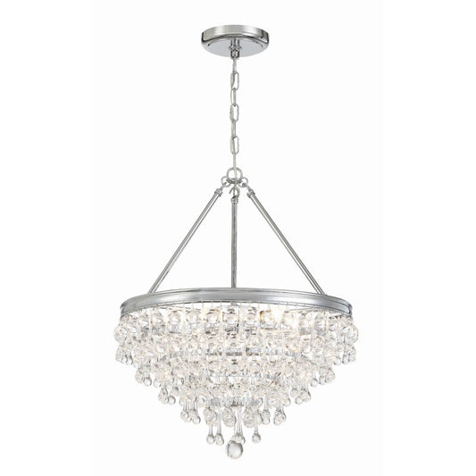 Calypso 20 Inch 6 Light Mini Chandelier - Lightings Menu