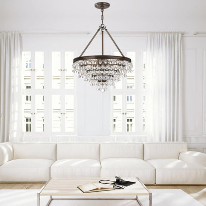 Calypso 20 Inch 6 Light Mini Chandelier - Lightings Menu