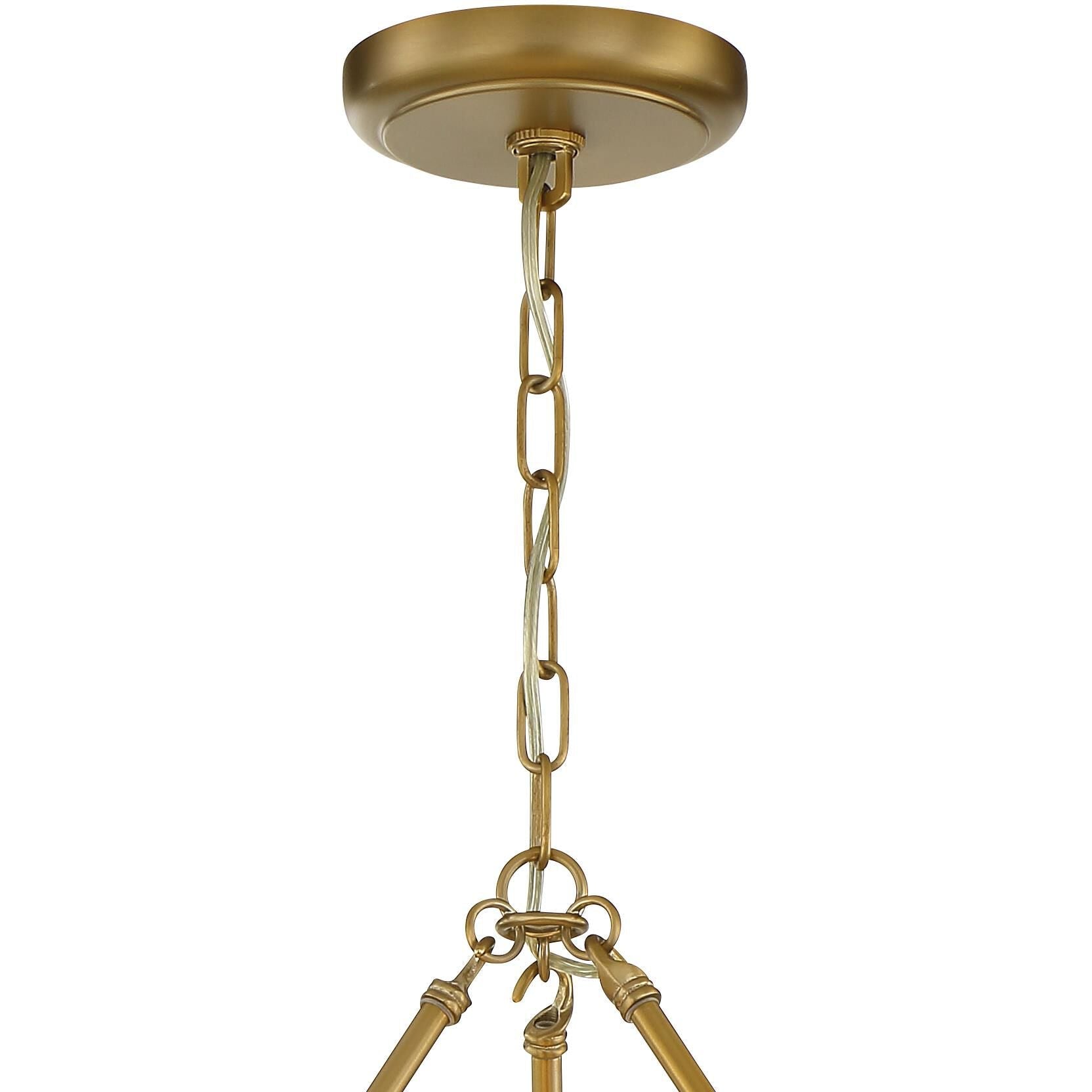 Calypso 20 Inch 6 Light Mini Chandelier - Lightings Menu