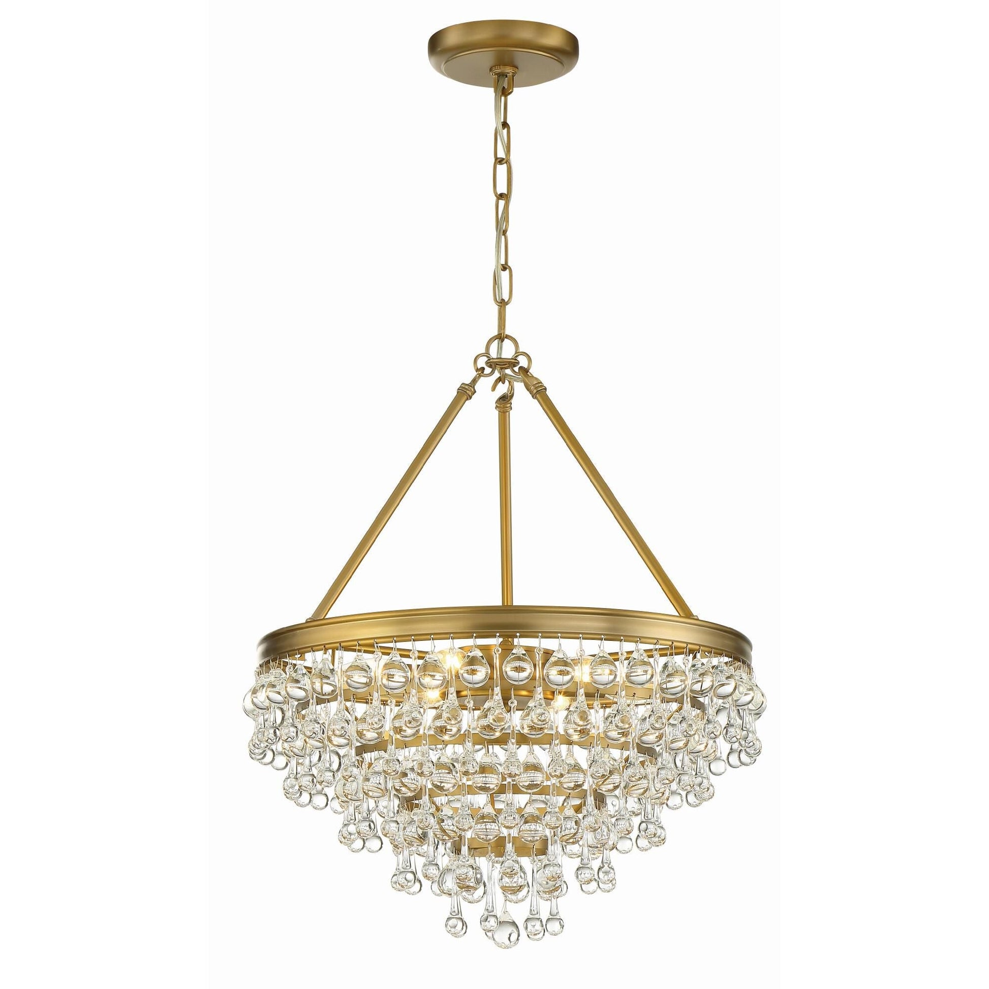 Calypso 20 Inch 6 Light Mini Chandelier - Lightings Menu