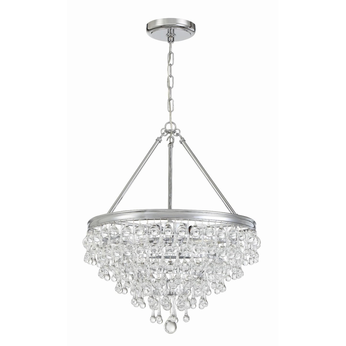 Calypso 20 Inch 6 Light Mini Chandelier - Lightings Menu