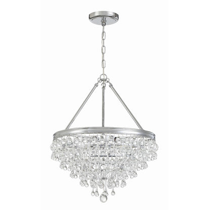 Calypso 20 Inch 6 Light Mini Chandelier - Lightings Menu