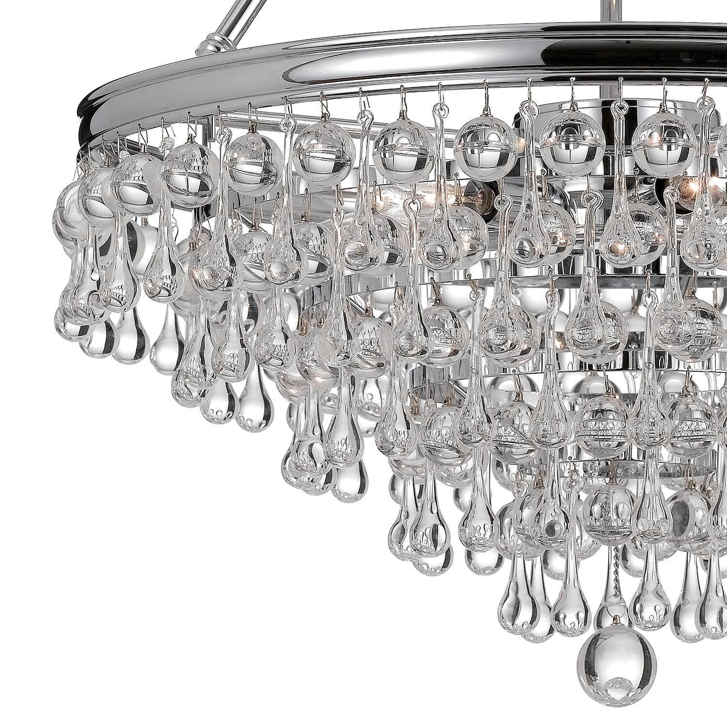 Calypso 20 Inch 6 Light Mini Chandelier - Lightings Menu