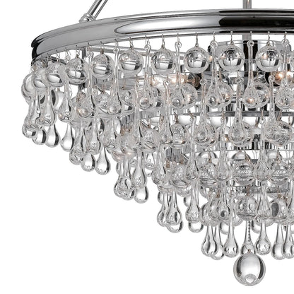 Calypso 20 Inch 6 Light Mini Chandelier - Lightings Menu