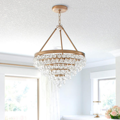 Calypso 20 Inch 6 Light Mini Chandelier - Lightings Menu