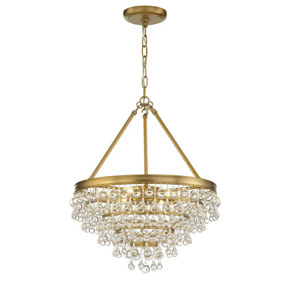 Calypso 20 Inch 6 Light Mini Chandelier - Lightings Menu
